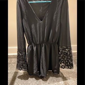 Black Windsor romper